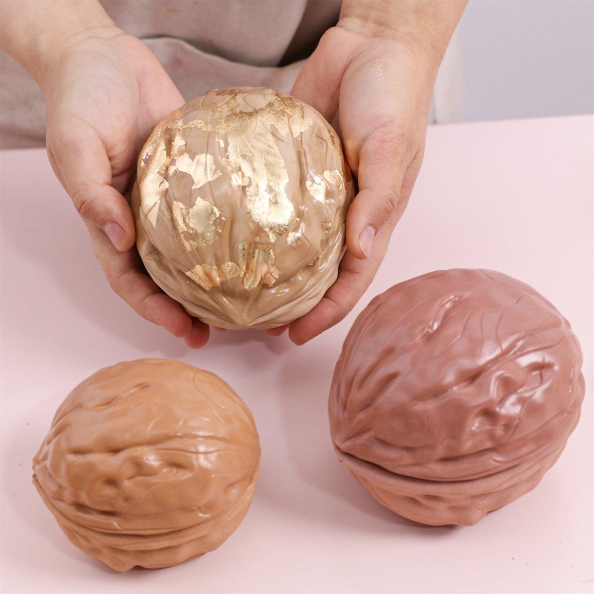 Walnut Shell Candle Jar & Candle Refill Silicone Mold CollectionCandle Jar MoldSH1232-1-2