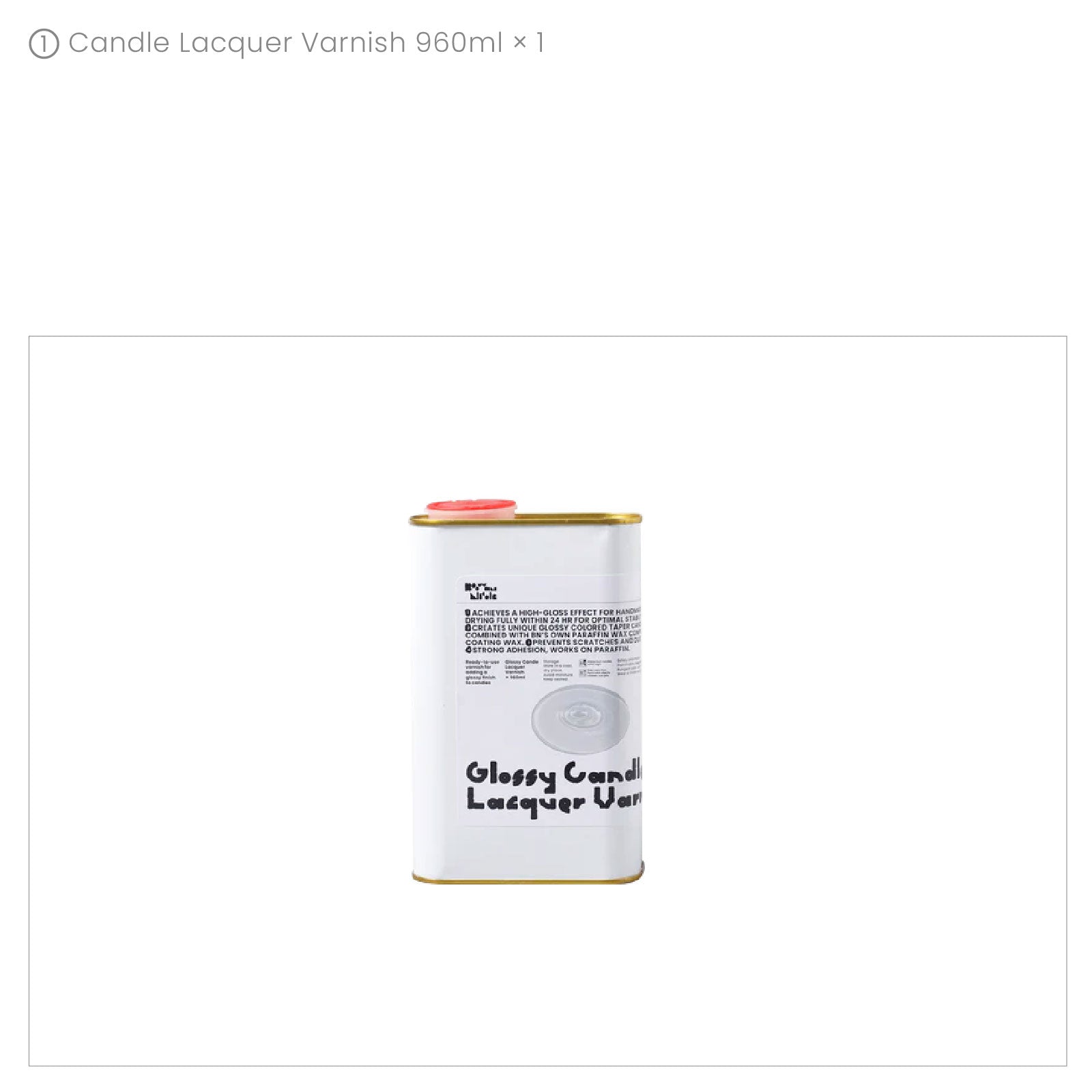 Water-Based Glossy Candle Lacquer Varnish
