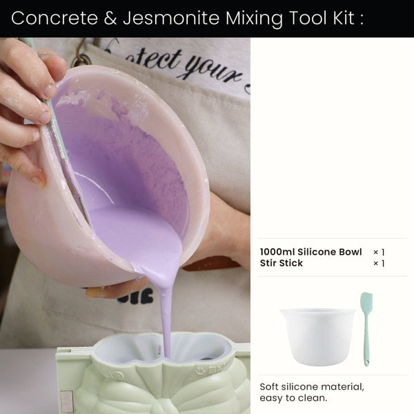 Kit de Ferramentas para Mistura de Concreto e Jesmonite