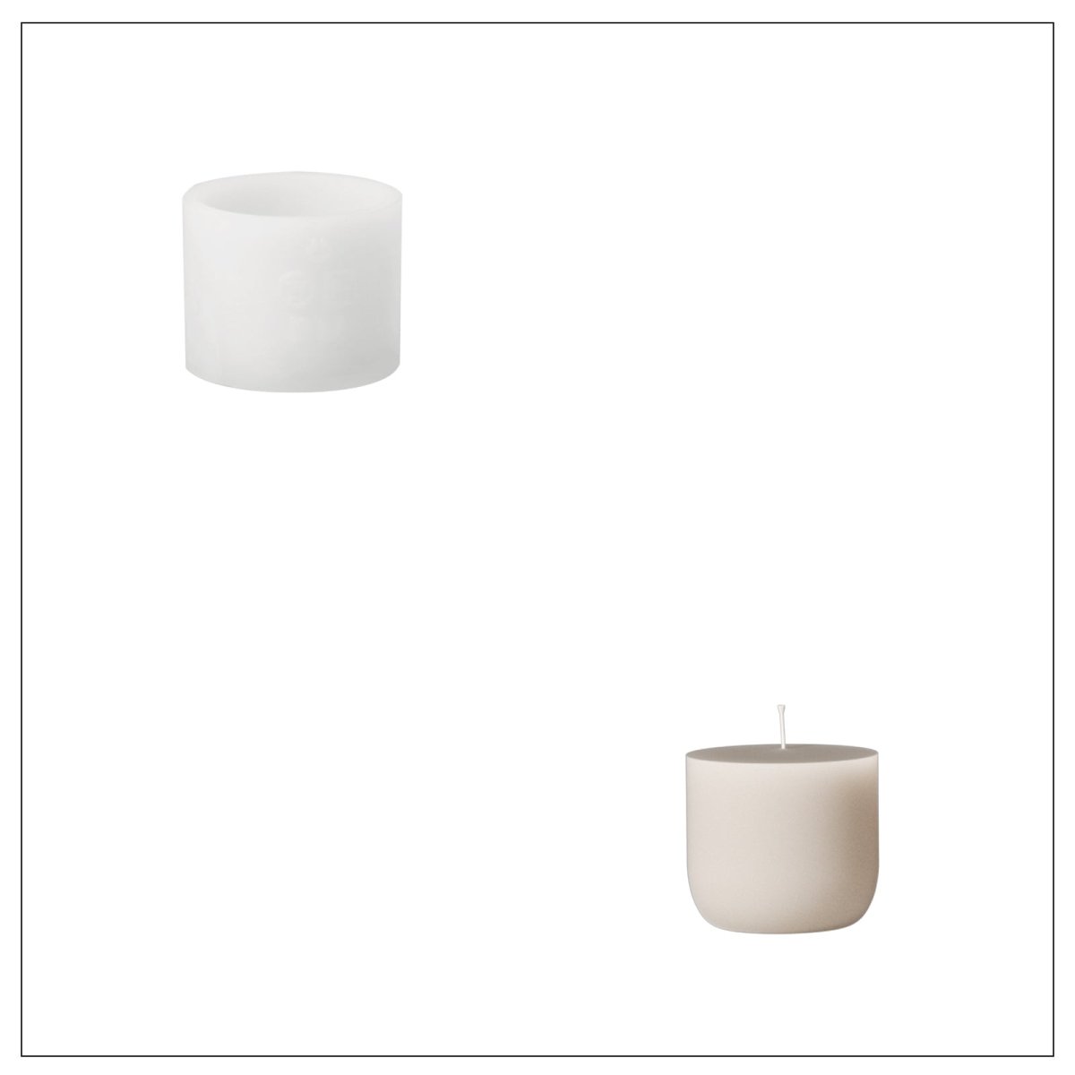 Whispering Peaks Candle Jar & Candle Refill Silicone Mold CollectionCandle Jar MoldLZ0909