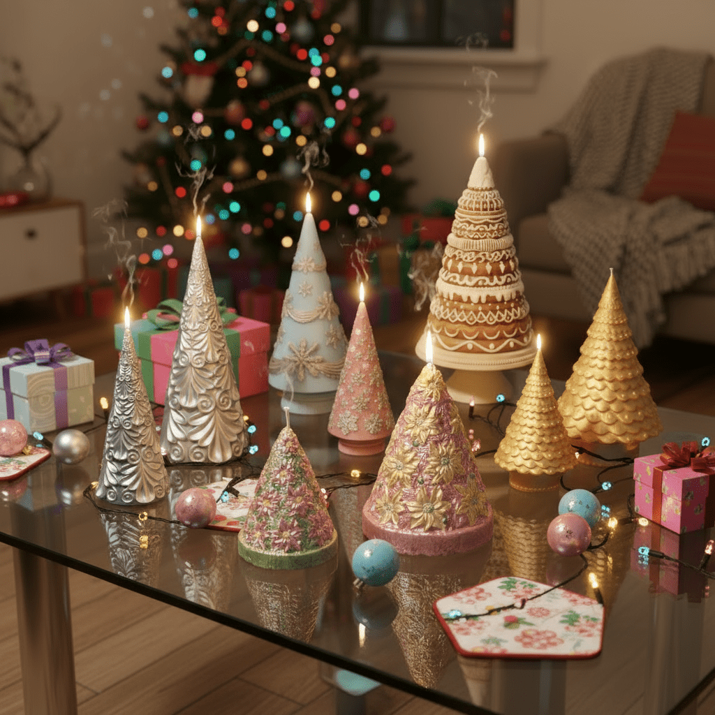 Winter Whimsy – Gently Used Christmas Tree Silicone Mold CollectionGently Used MoldLZ0757-Used