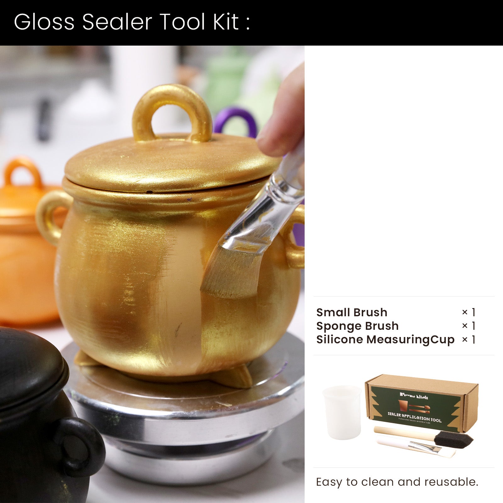 Witchling’s Cauldron Candle Jar Silicone Mold Collection