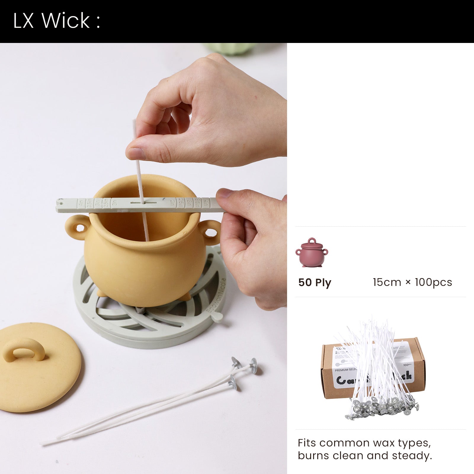 Witchling’s Cauldron Candle Jar Silicone Mold Collection