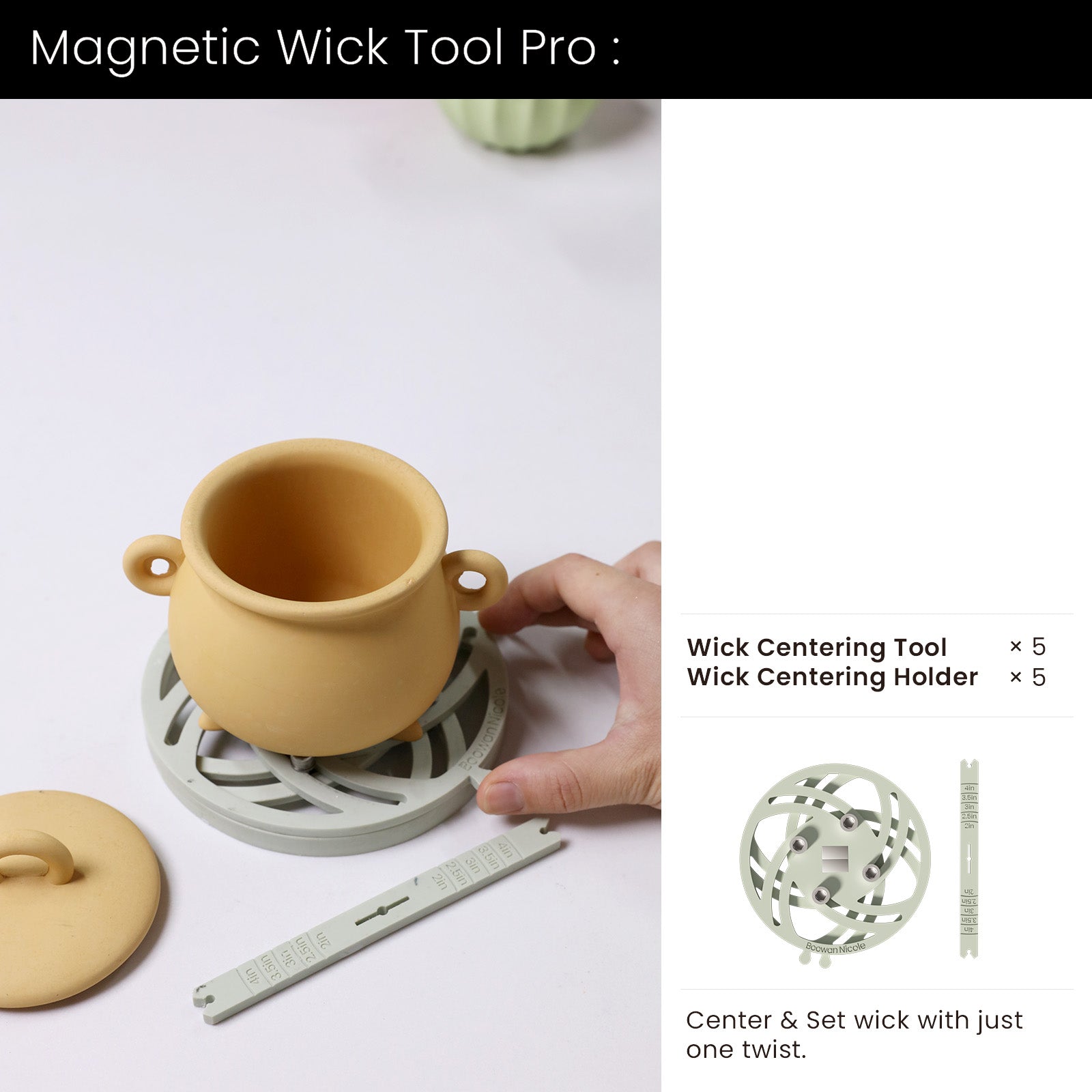 Witchling’s Cauldron Candle Jar Silicone Mold Collection