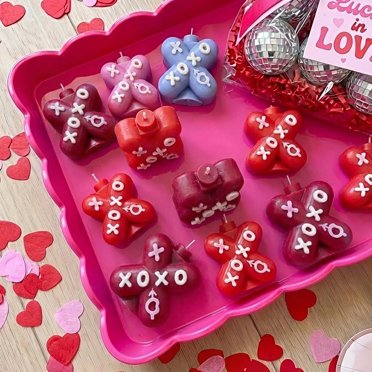 XOXO Boomy Love Candle Silicone Mold Collection3D Candle MoldLZ1037