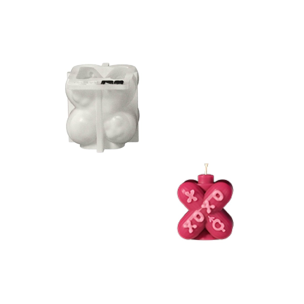 XOXO Boomy Love Candle Silicone Mold Collection3D Candle MoldLZ1037