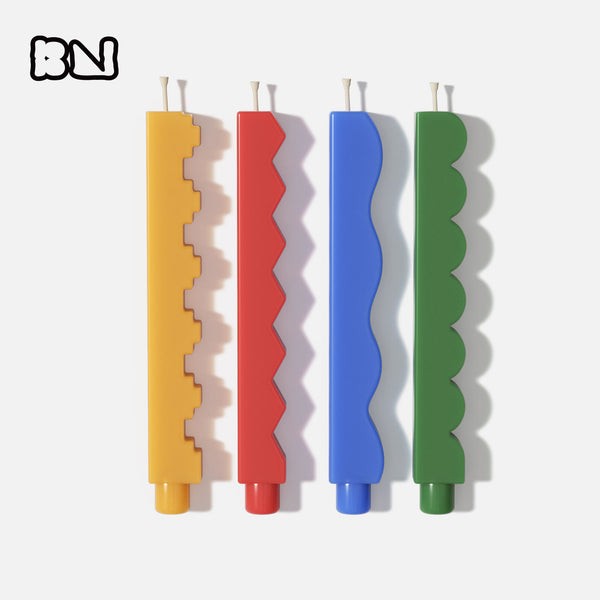 Zigzag Taper Candle Silicone Mold