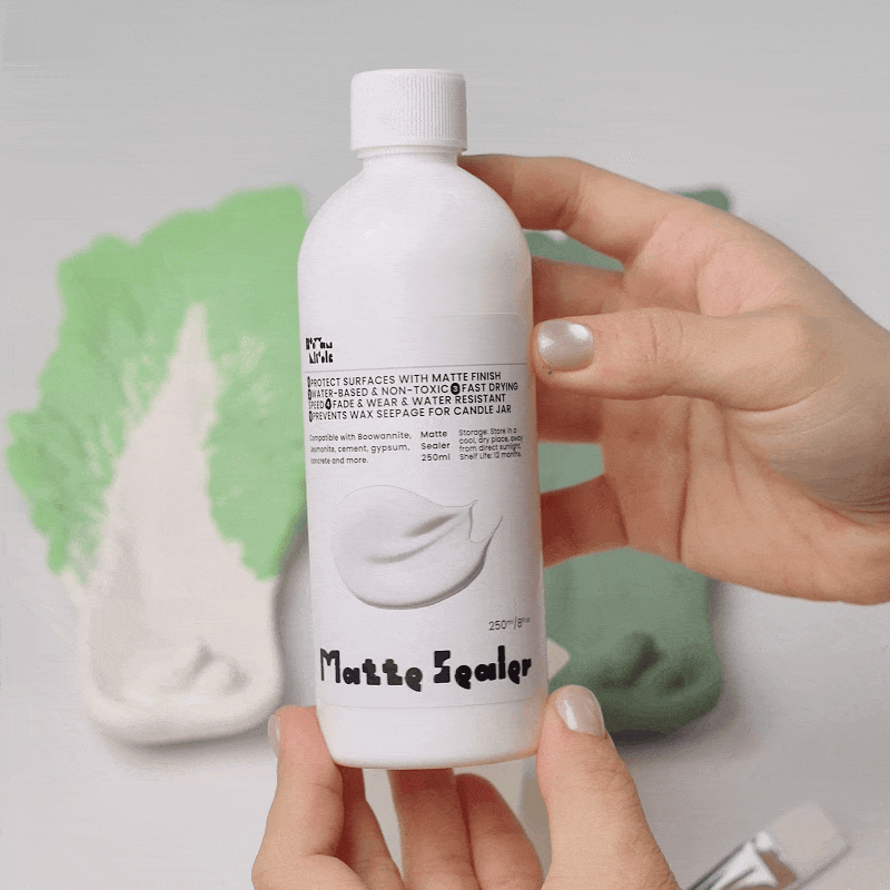 Matte sealer used to finish the cast leaf-shaped incense holder
