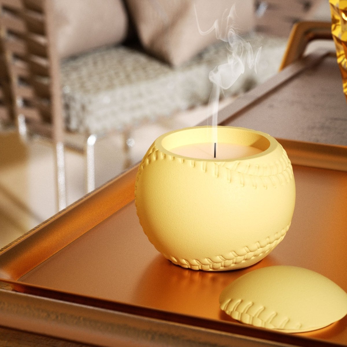 UP Vibe × Boowan Nicole ｜ Sports Series: 11oz Baseball Candle Jar Silicone MoldCandle Jar MoldSH1072-1-2