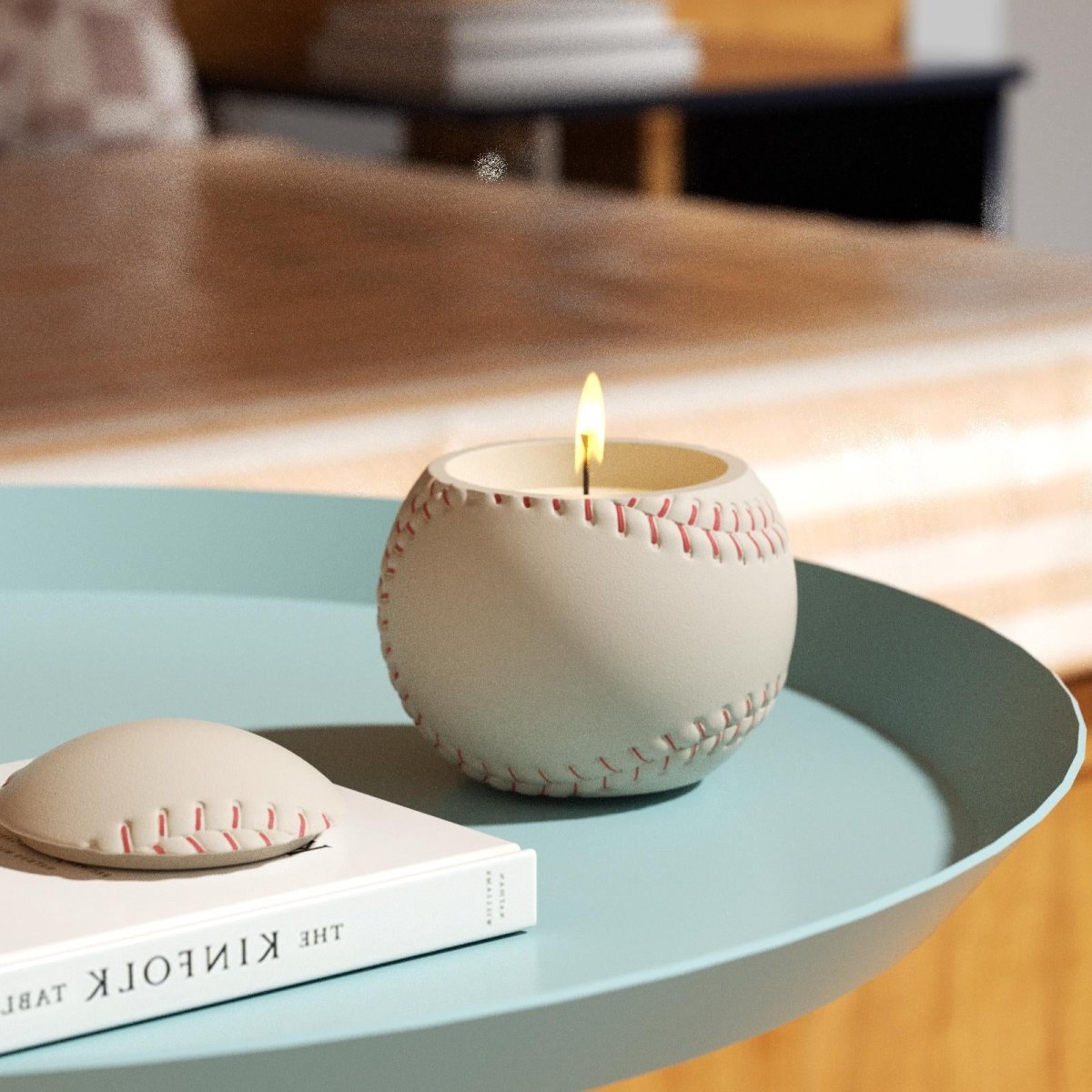UP Vibe × Boowan Nicole ｜ Sports Series: 11oz Baseball Candle Jar Silicone MoldCandle Jar MoldSH1072-1-2
