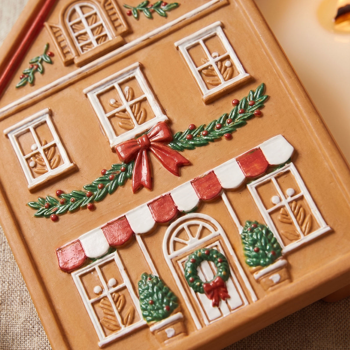 Azulmostaza × Boowan Nicole｜Christmas Cottage Candle Jar Silicone Mold