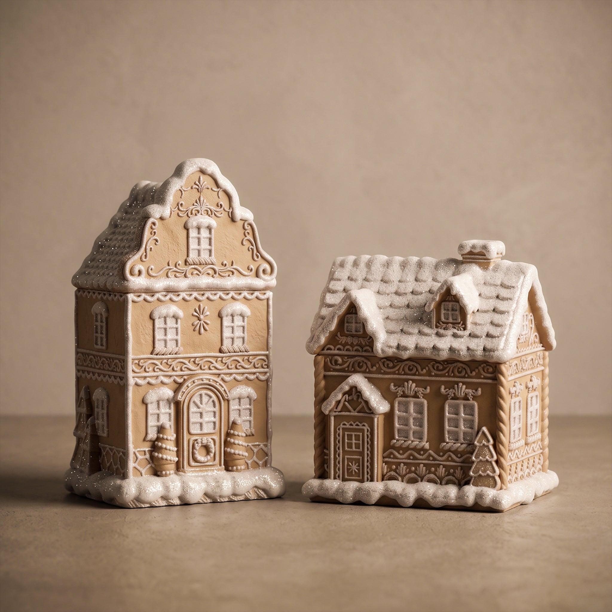 【Pre-sale】Cozy Gingerbread Home Candle Jar Silicone Mold