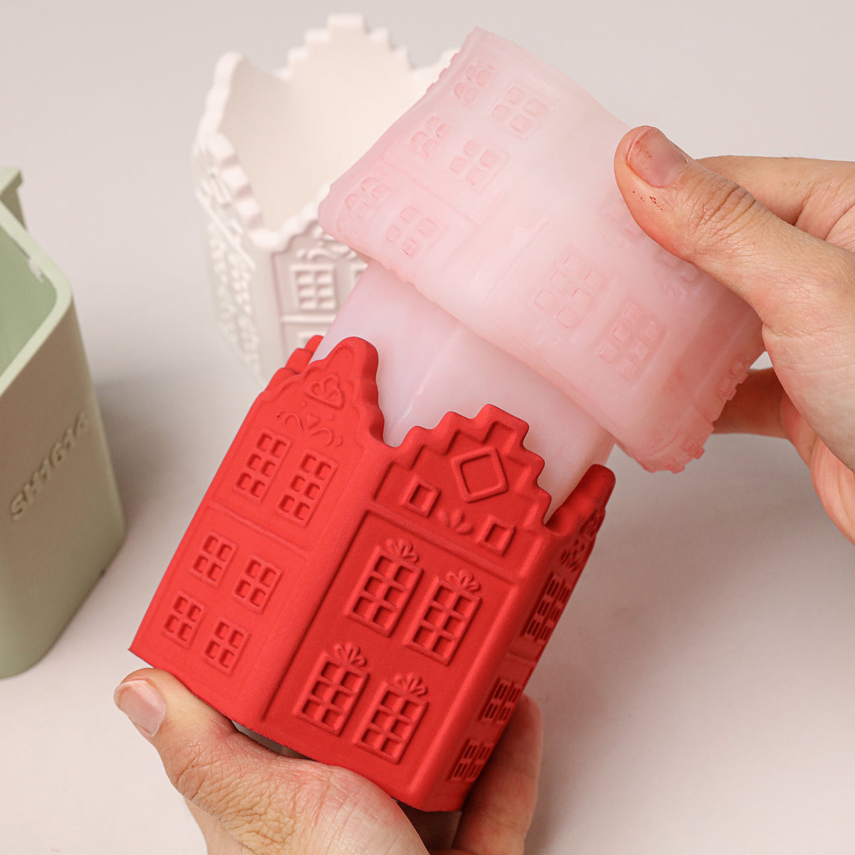 Little Manor House Candle Jar Silicone Mold - product detail 7