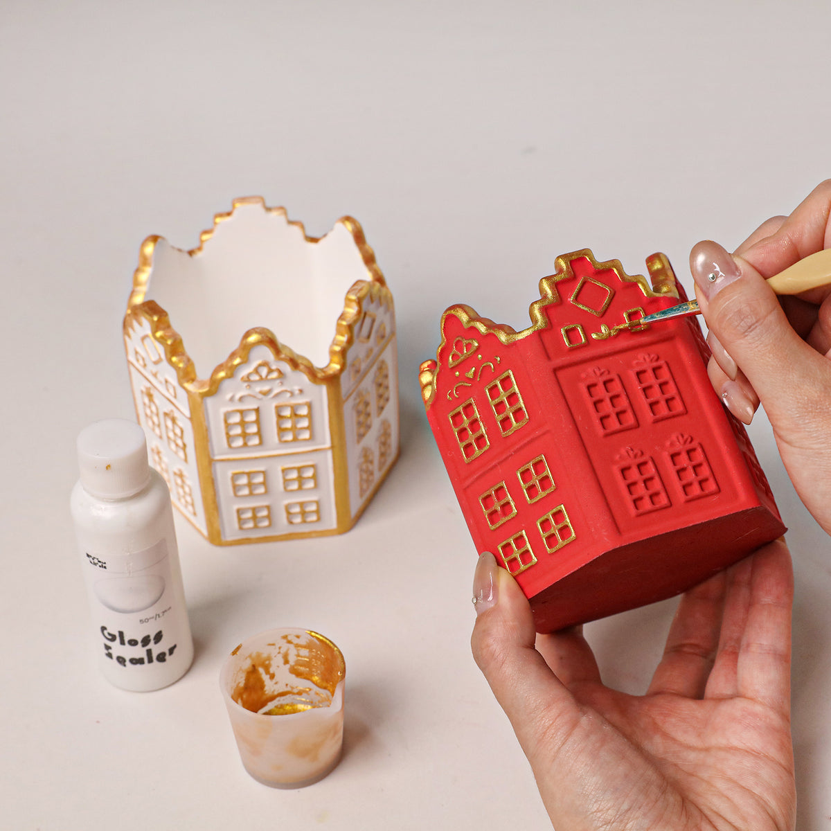 Little Manor House Candle Jar Silicone Mold - product detail 8