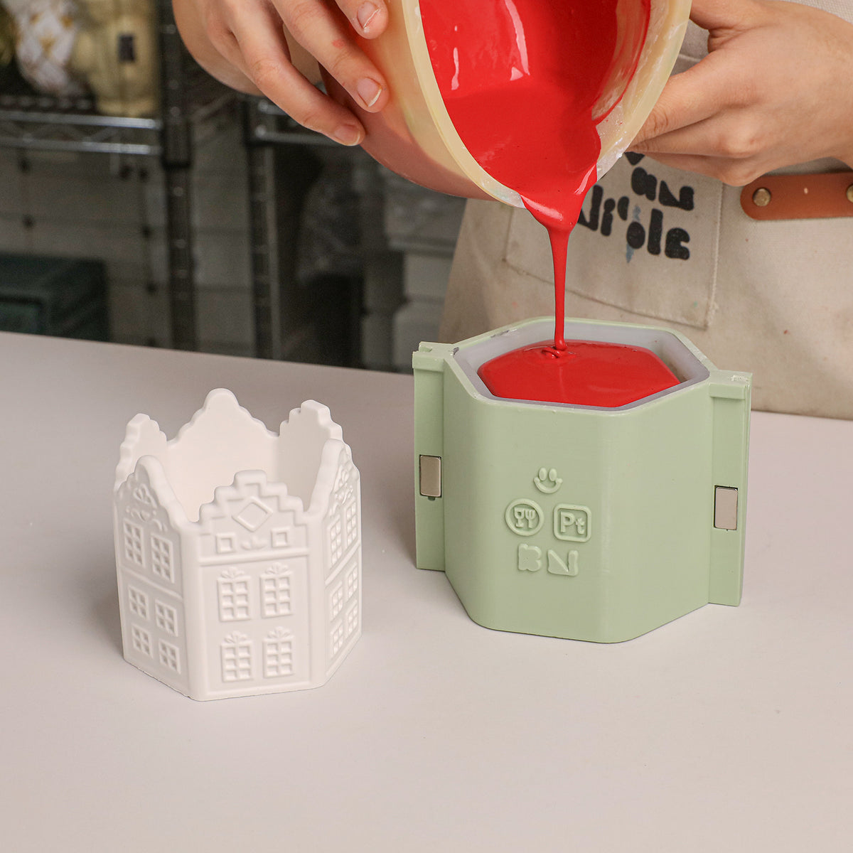 Little Manor House Candle Jar Silicone Mold - product detail 6