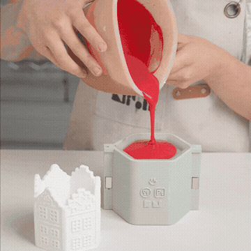 Little Manor House Candle Jar Silicone Mold - product detail 5