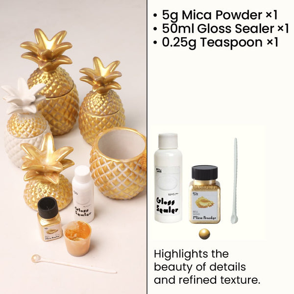 Bell Gold Glitter Sealer Varnish Kit