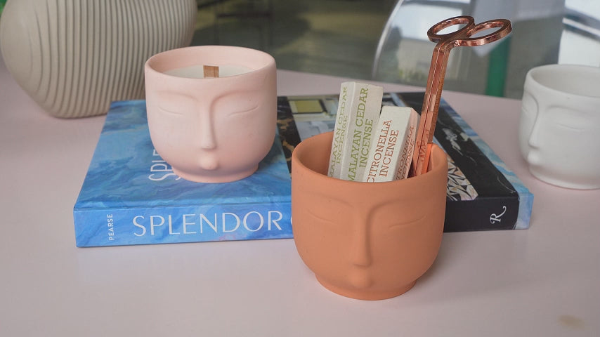 Load video: Video showing silicone mold making human face candle jar and usage scenarios-Boowan Nicole