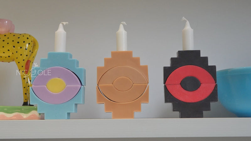 Video of making Eye shape using silicone mold - Stackable Candle - Boowan Nicole