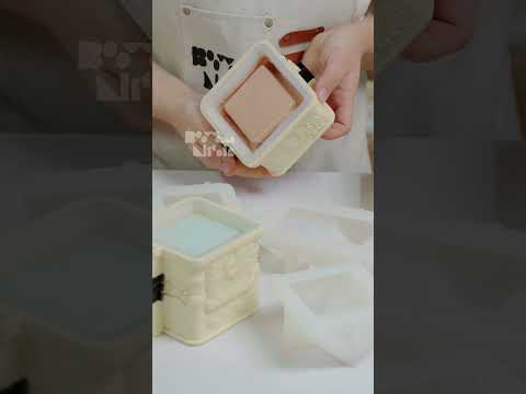 Sweet Gingerbread Cottage Candle Jar Silicone Mold Collection