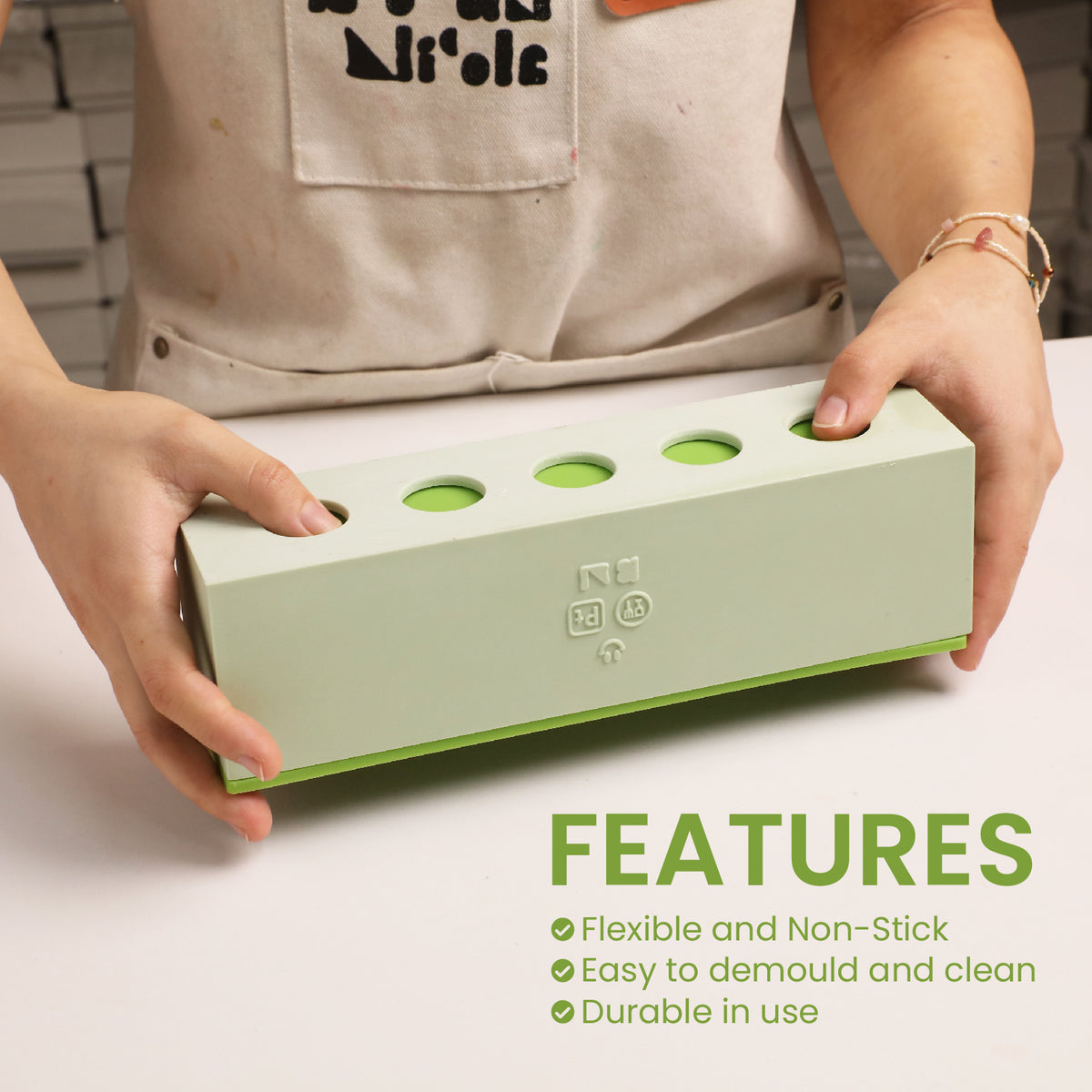 Rectangular Loaf Mould Silicone Soap Mold - product detail 5