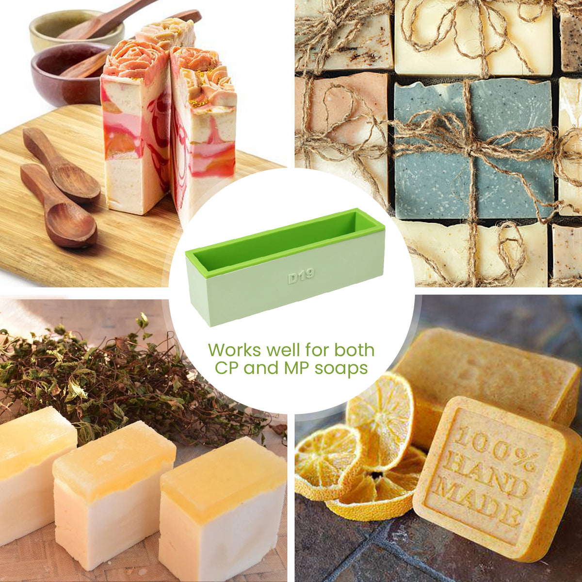 Rectangular Loaf Mould Silicone Soap Mold - product detail 4