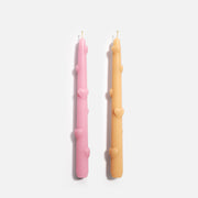 Силиконовая форма для свечей в виде сужающейся свечи с сердцем любви