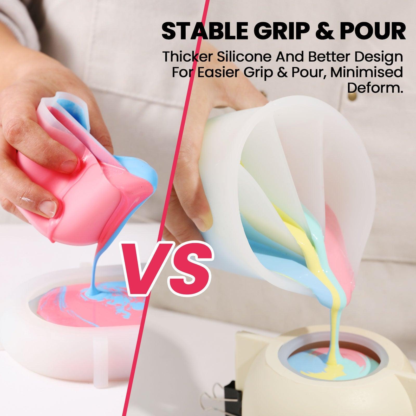 Quad-Channel Silicone Non-Stick Split Pouring Cup