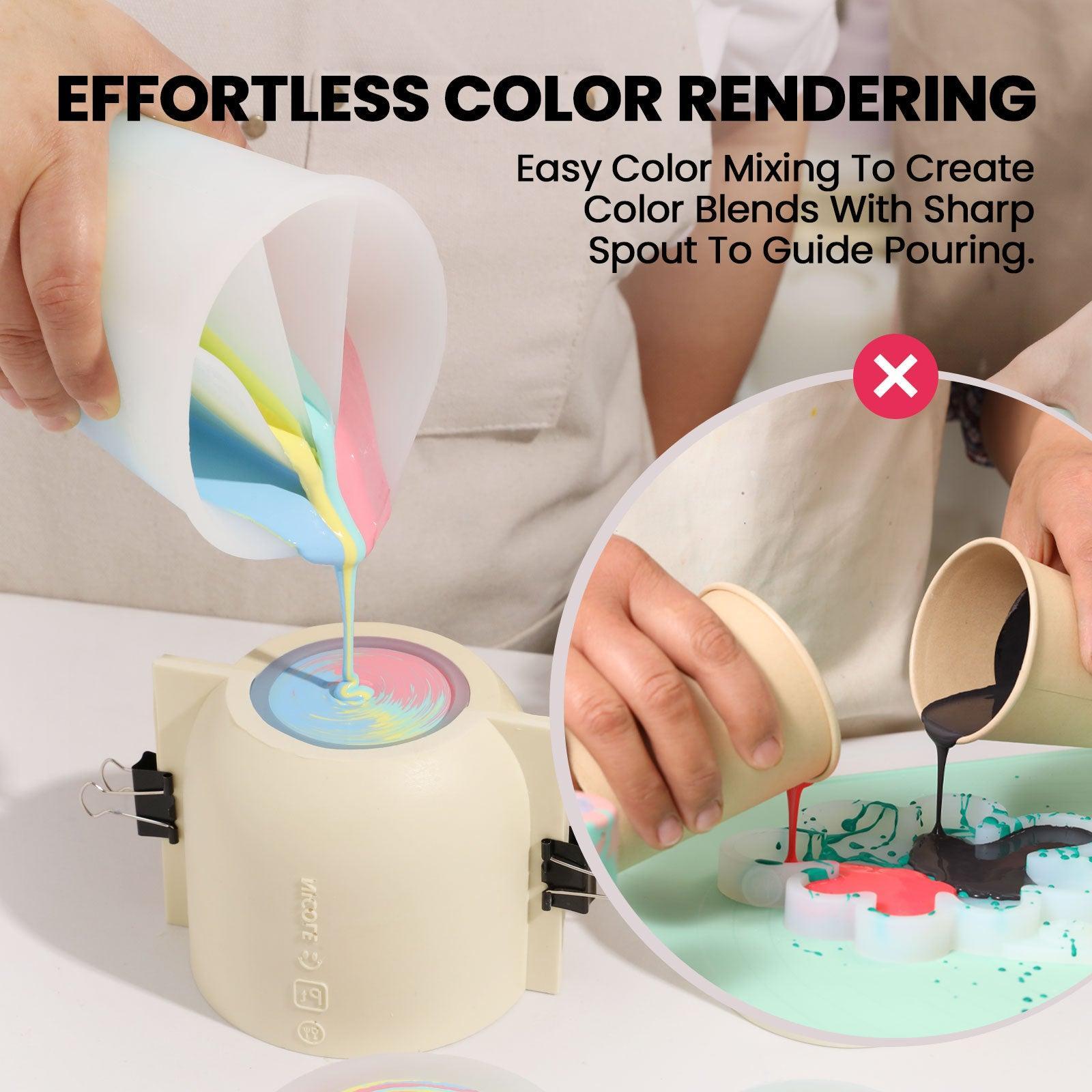 Quad-Channel Silicone Non-Stick Split Pouring Cup