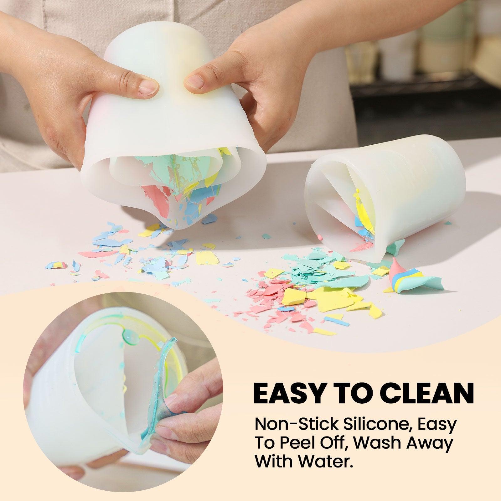 Quad-Channel Silicone Non-Stick Split Pouring Cup