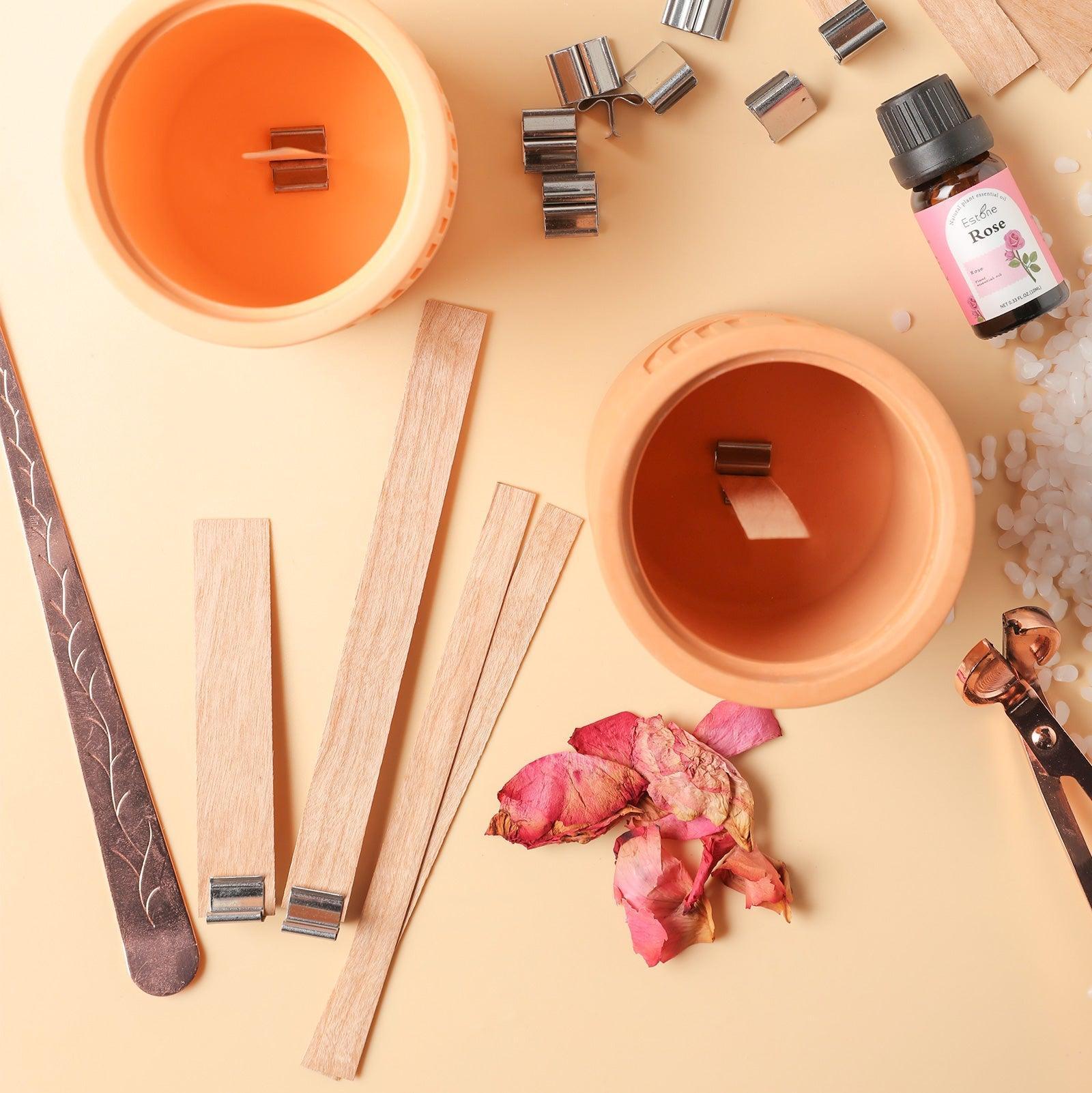 Wooden Candle Wicks & Flat Wick Clips