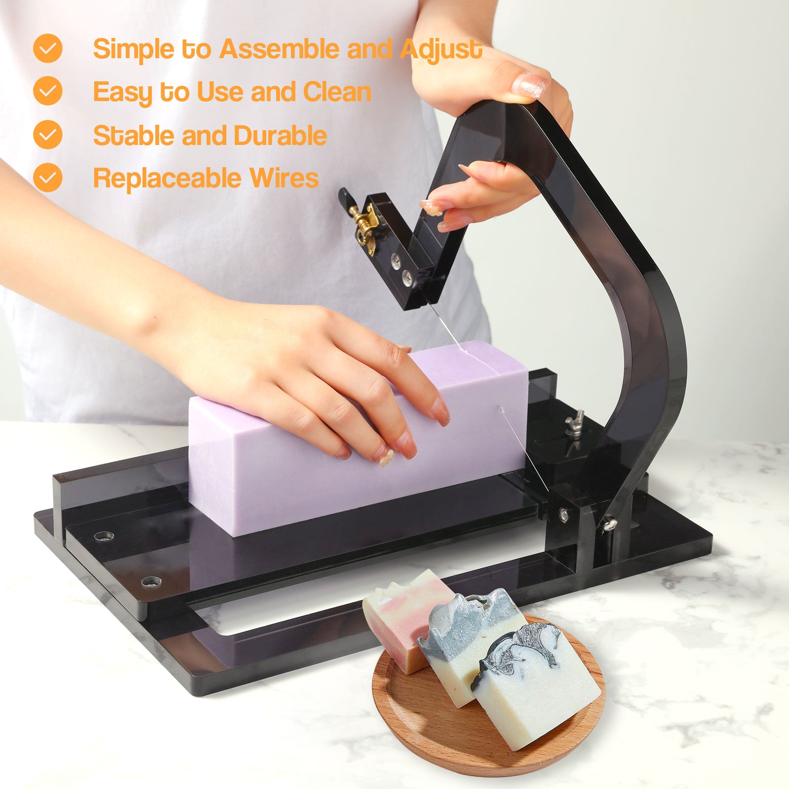 Acrylic Soap Cutter Adjustable Cutting Tool for Handmade Soap Making –  Boowan Nicole