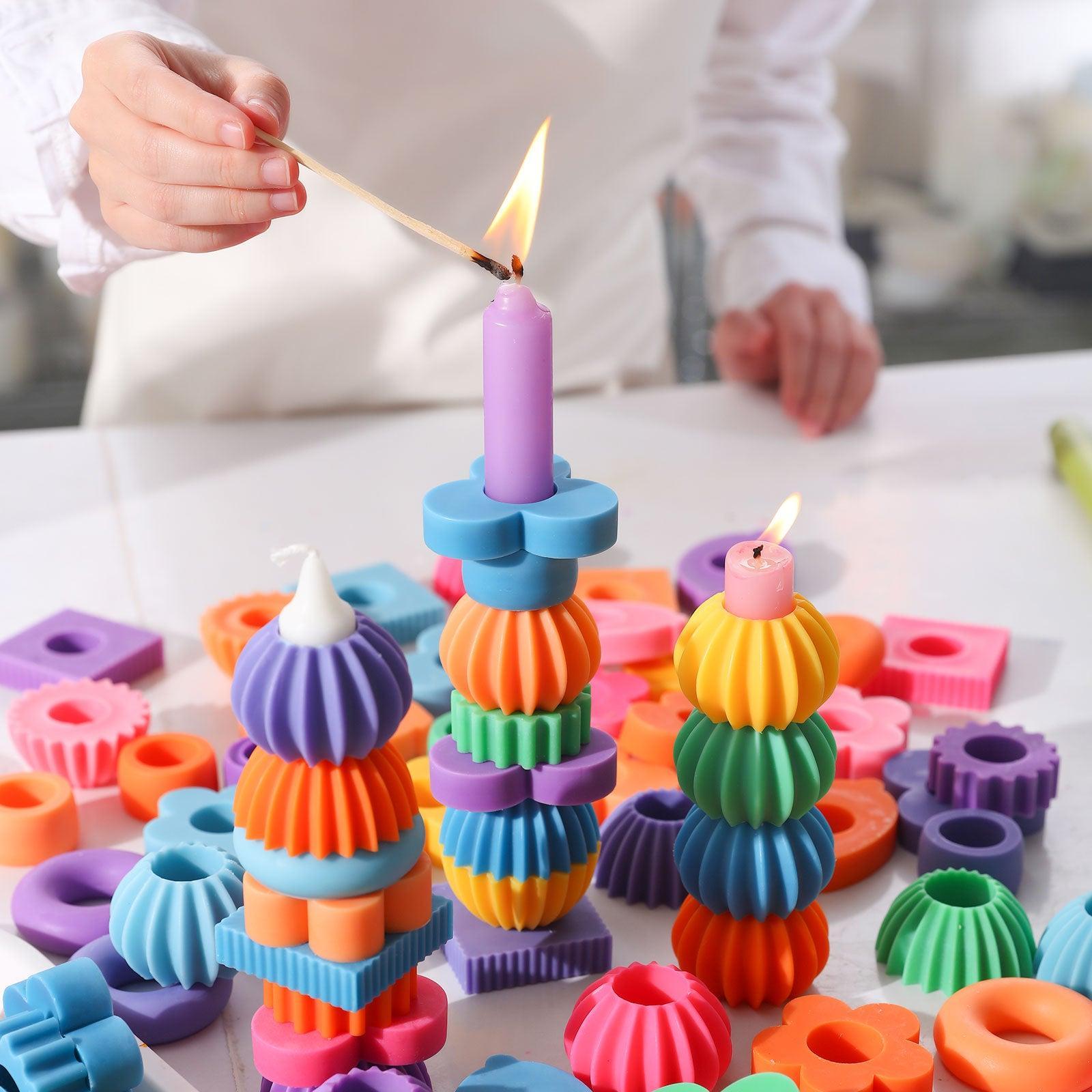 Stackable Modular Candle Silicone Mold