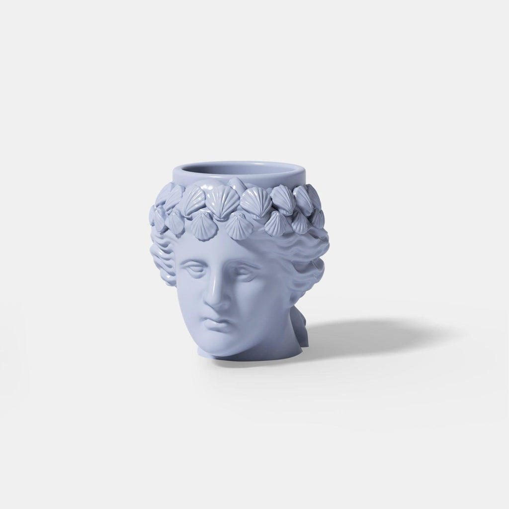 Aphrodite Head Statue Concrete Planter Silicone Mold - Boowan Nicole