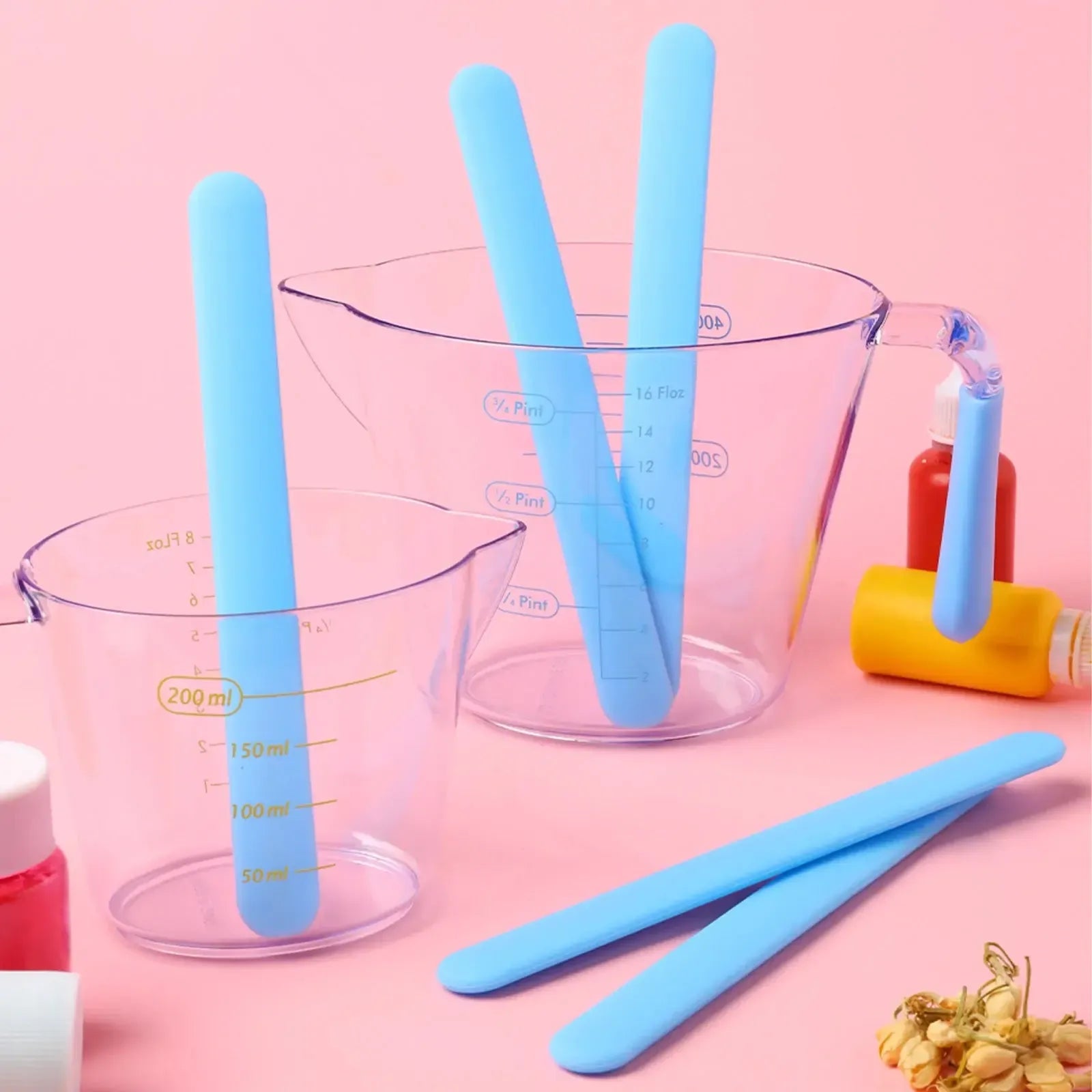 3 Stück Silikon-Rührstab zum Mischen von Epoxid-Jesmonit-Harz