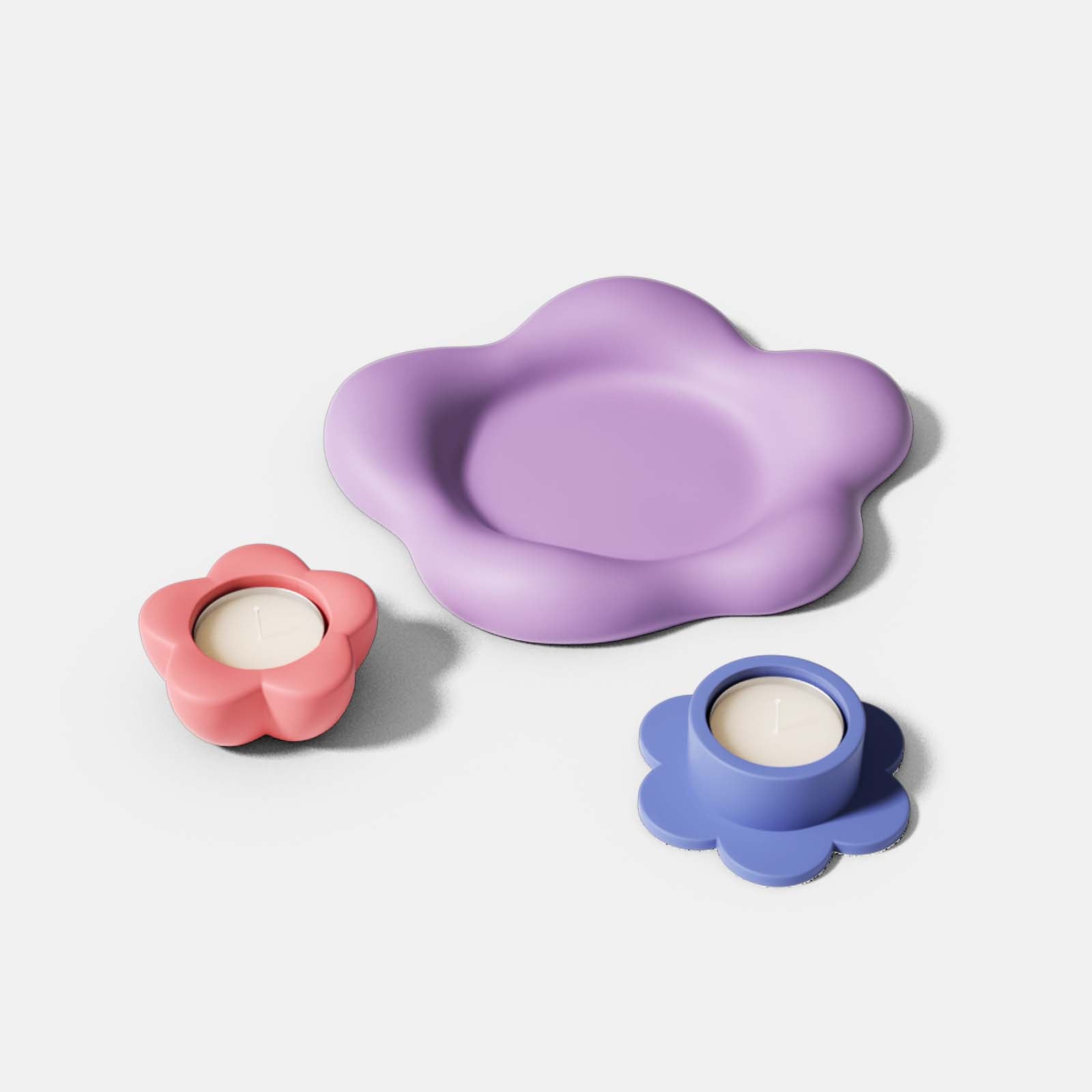 Floral Tea Light Candle Holder Mould