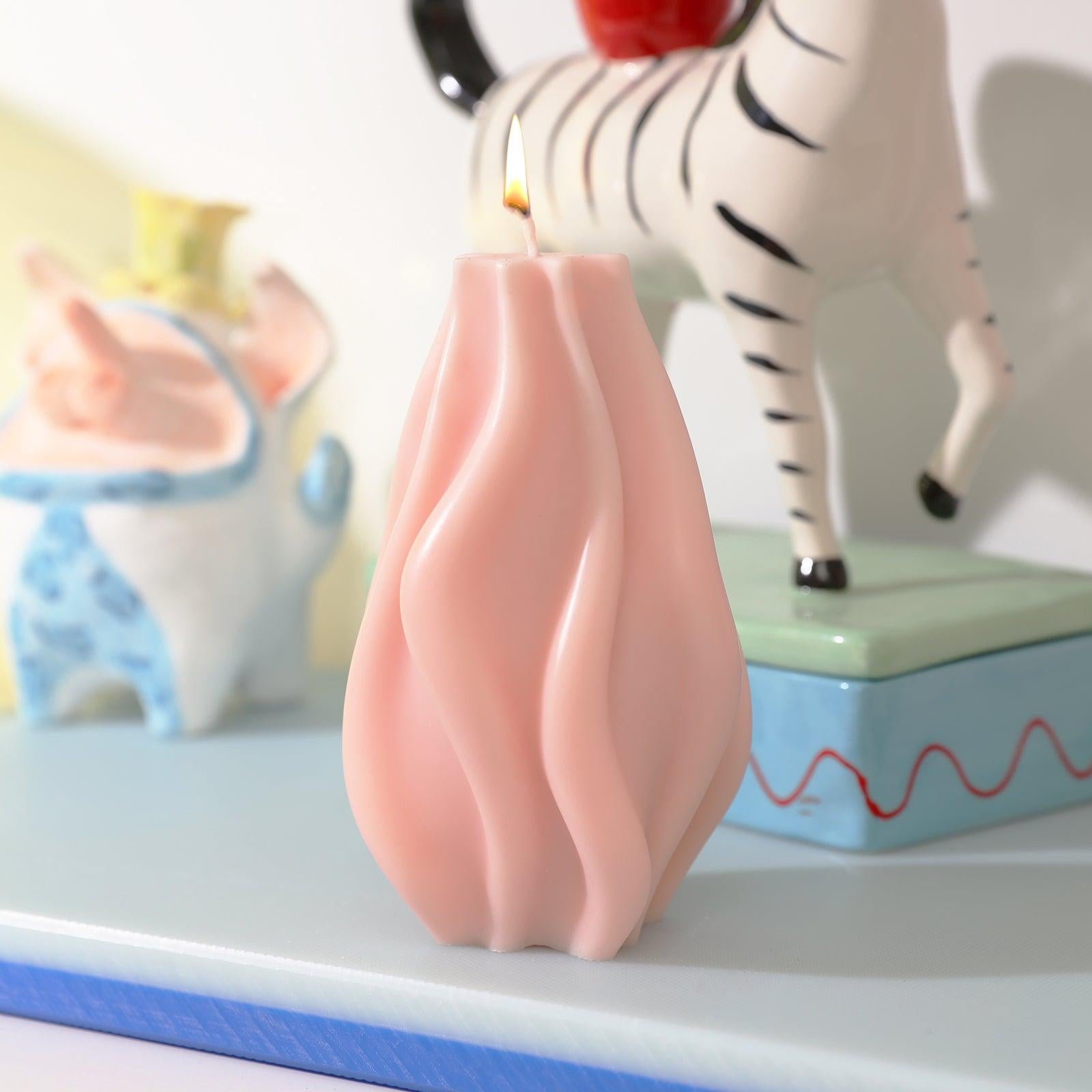 スリークウェーブキャンドルシリコンモールド