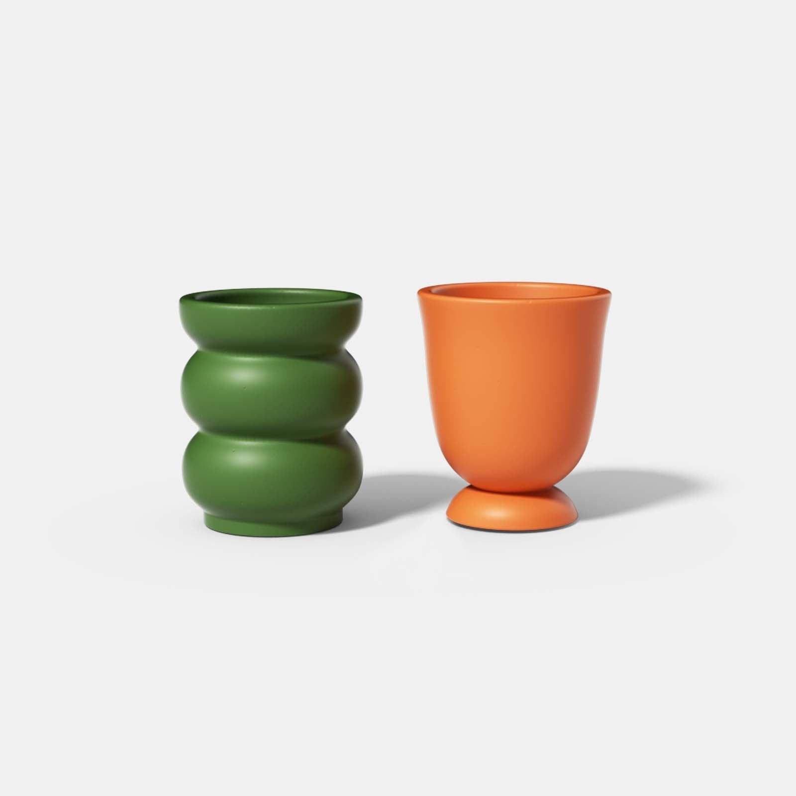 Candle Vessels Silicone Mold Concrete Candle Jar Flower Pot Mould - Boowan Nicole