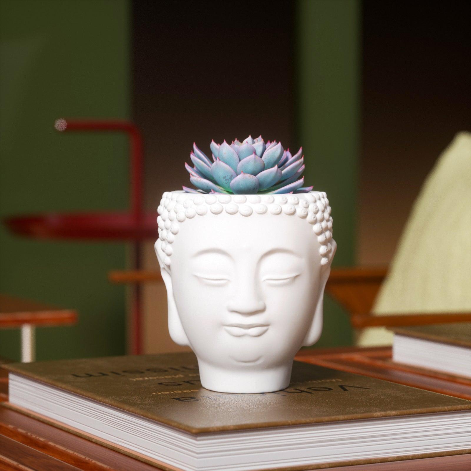 zen planter pots Buddha Zen Concrete Planter Holder Silicone Mold – Boowan Nicole