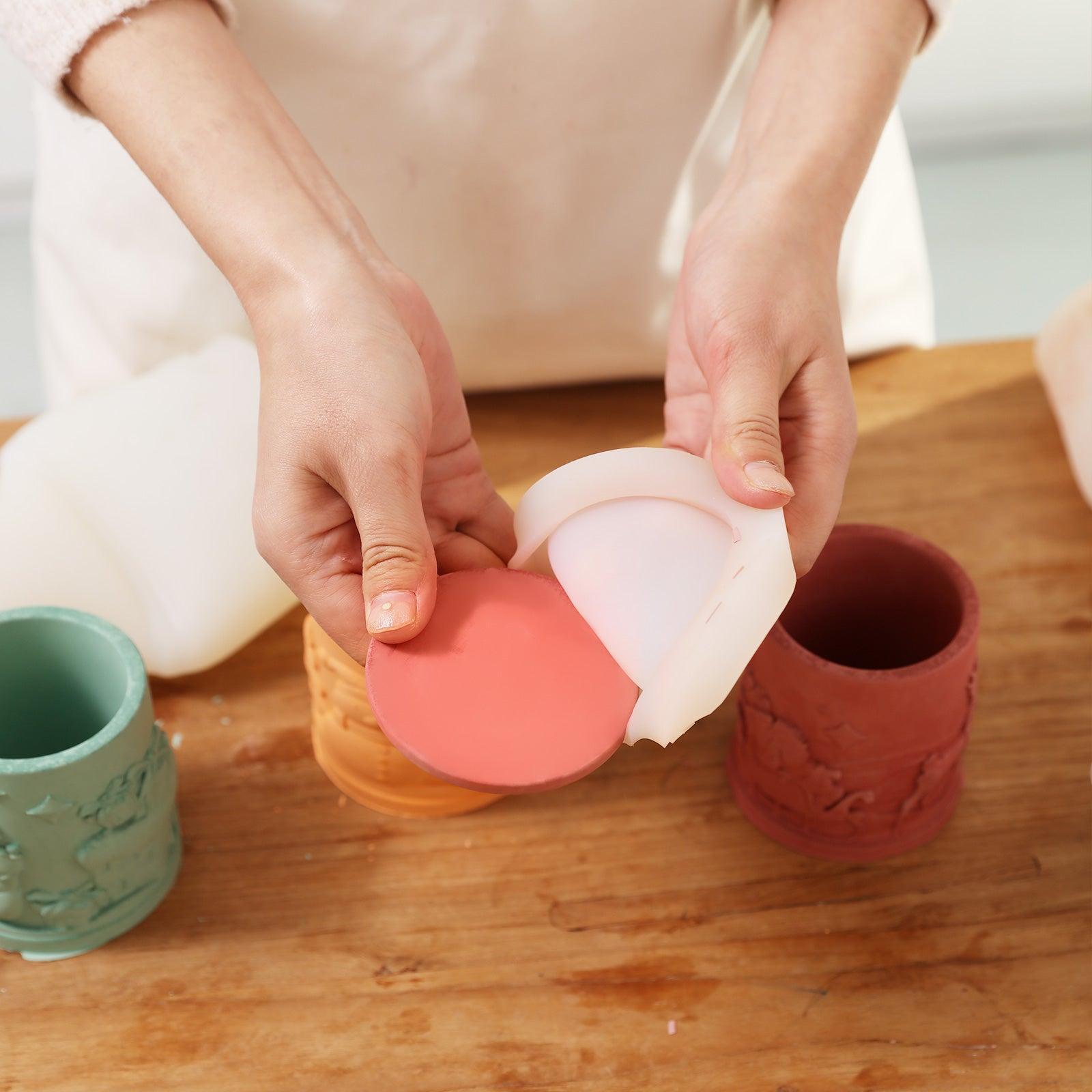 6.5oz Christmas Themed Candle Jar with Lid Silicone Mould
