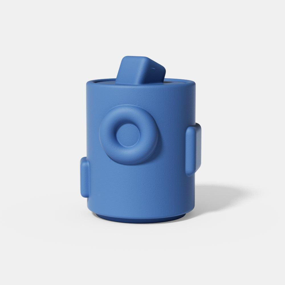 قالب سيليكون لوعاء شمعة هندسي مع غطاء