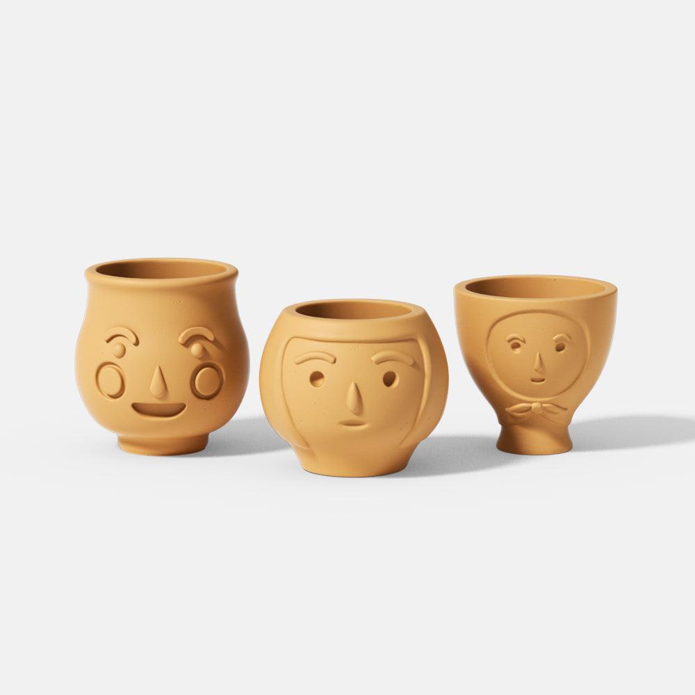 Love Family Concrete Plant Pot Silicone Mold