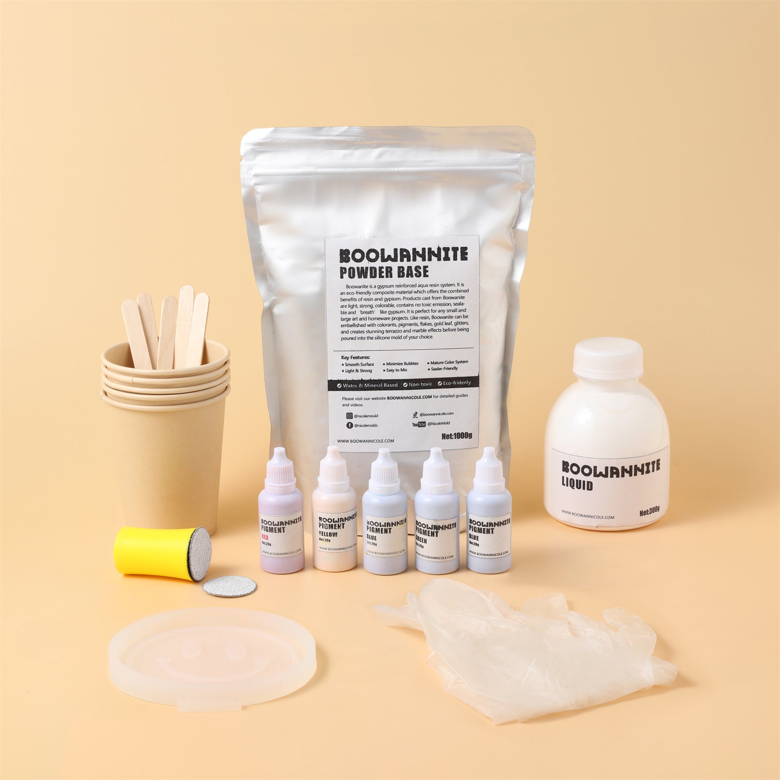 Mold Making Silicone Kit, 1000g Silicone