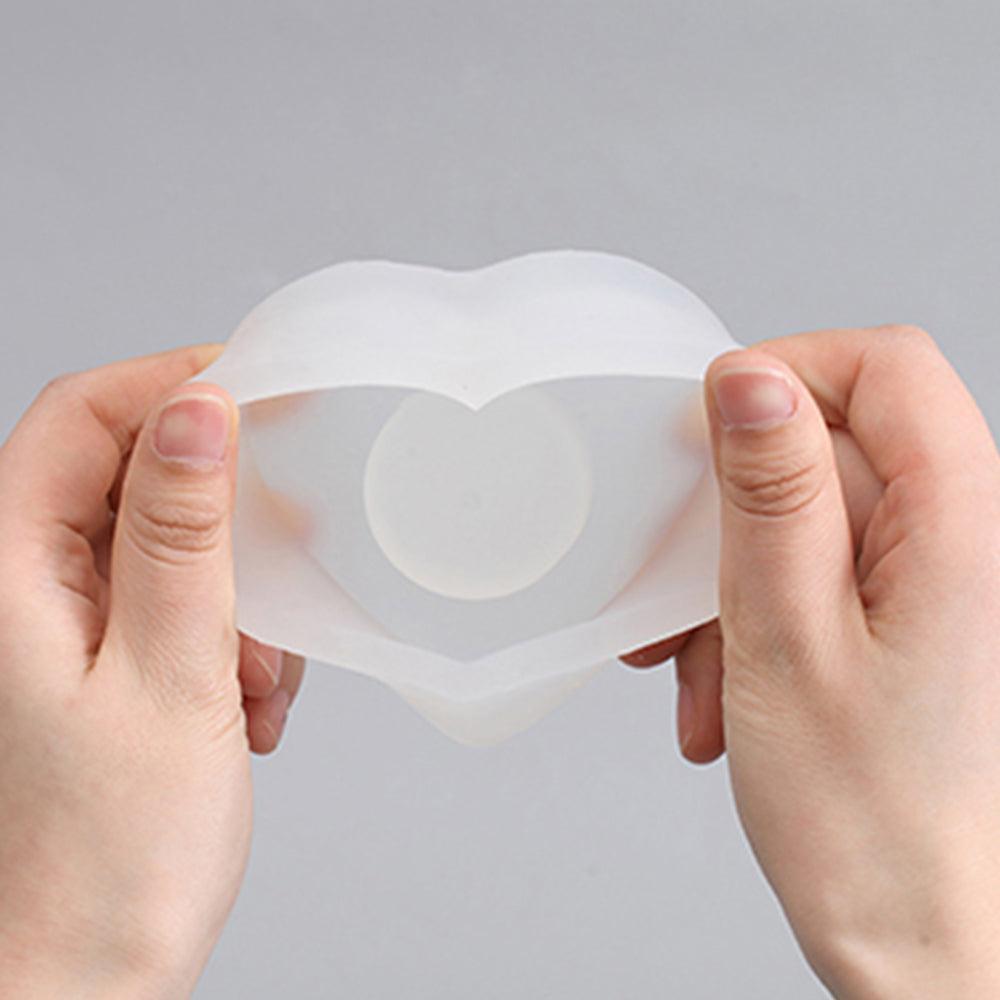 Heart Concrete Candle Holder Silicone Mold