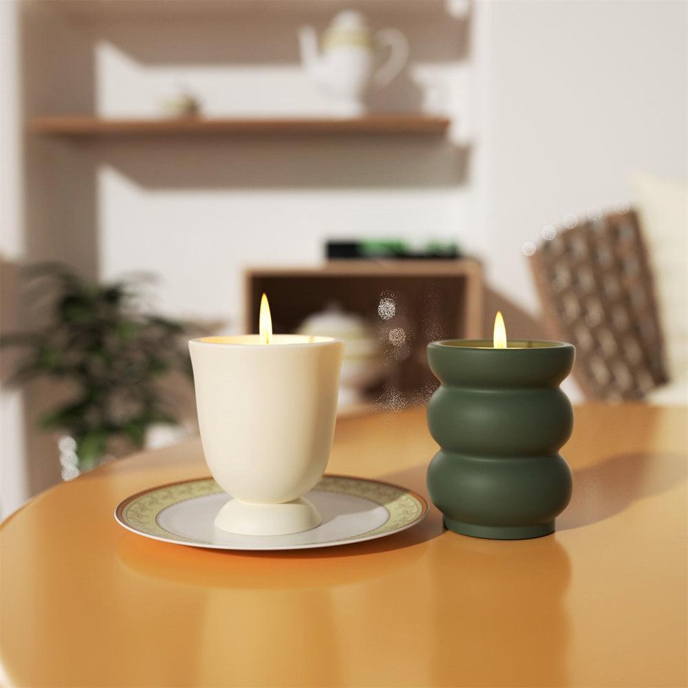 قالب سيليكون لأوعية الشموع جرة شمعة خرسانية قالب وعاء نبات