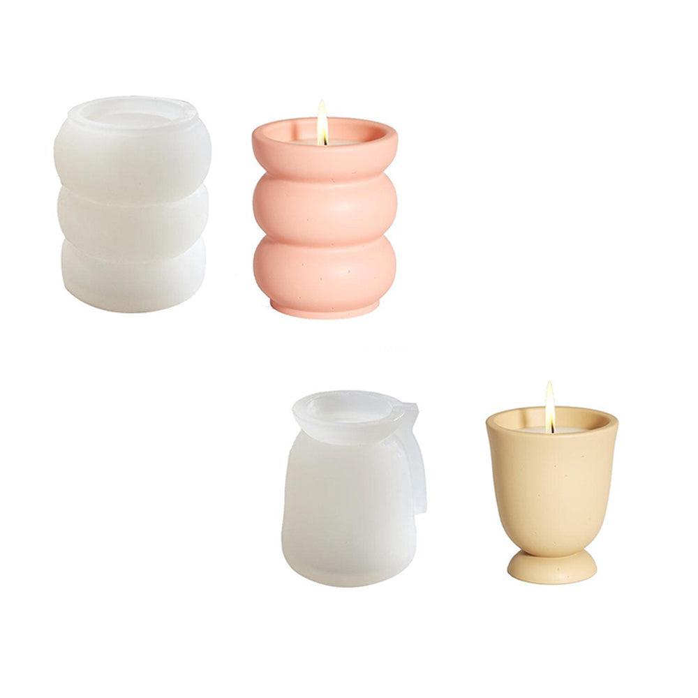 قالب سيليكون لأوعية الشموع جرة شمعة خرسانية قالب وعاء نبات