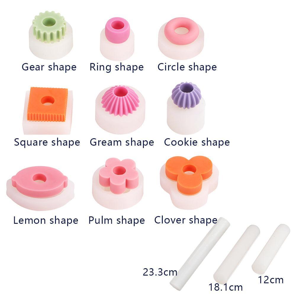 قالب سيليكون شمعة مكدس وحدات بناء 1.7 سم