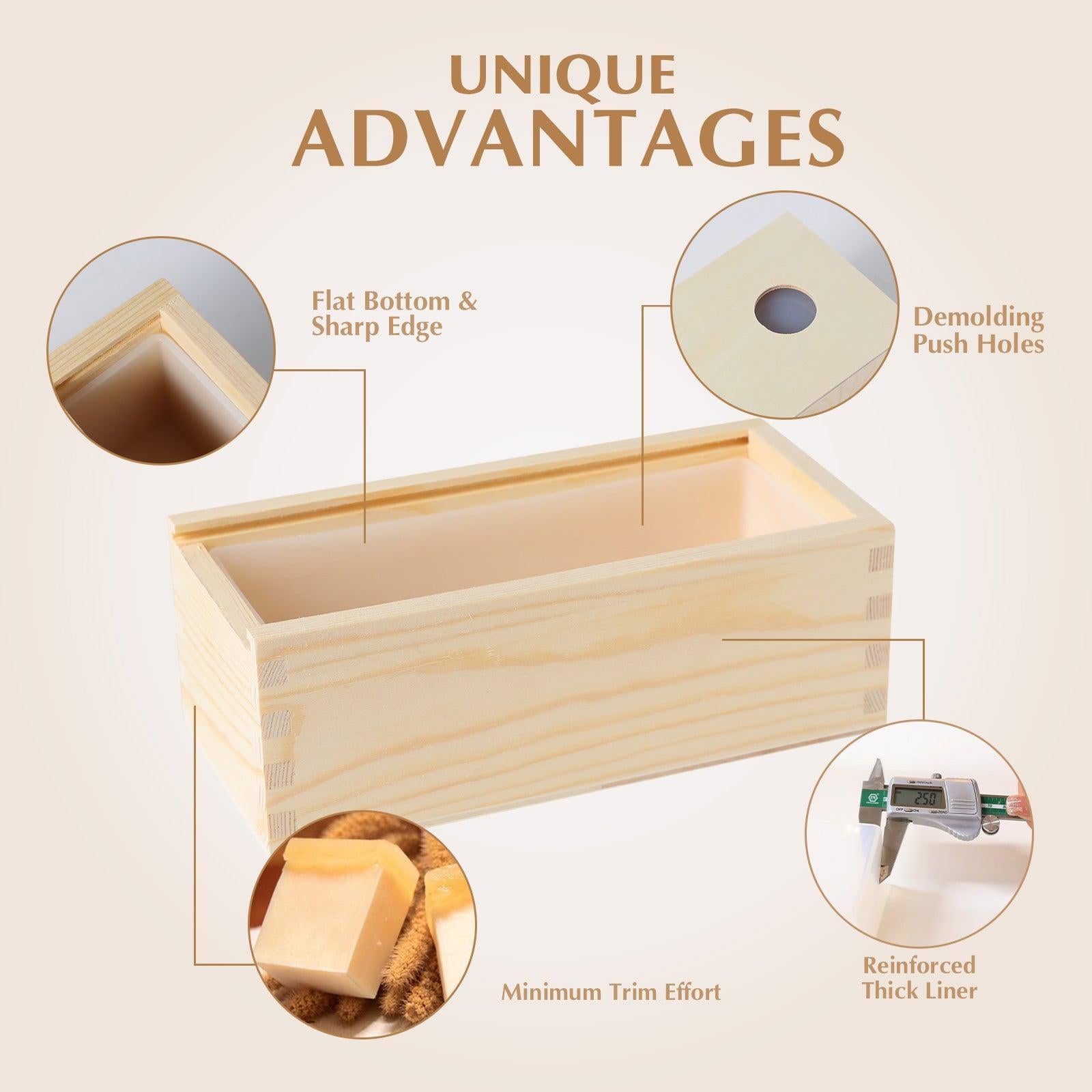 Маленькая прямоугольная форма для мыла из силикона