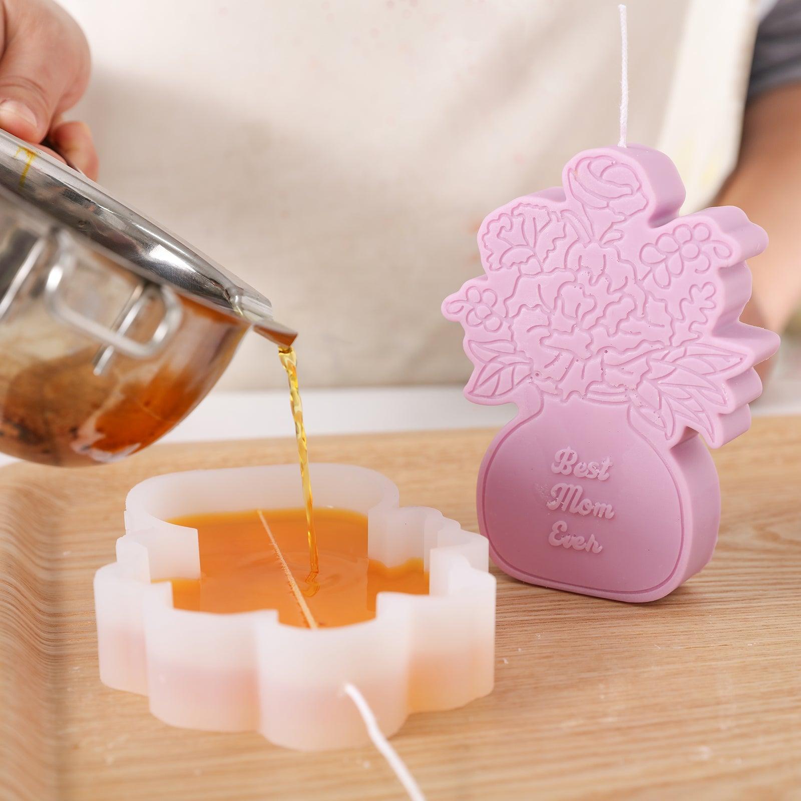 Mother's Day Vase Shaped Candle Vase Mould - Ⅱ