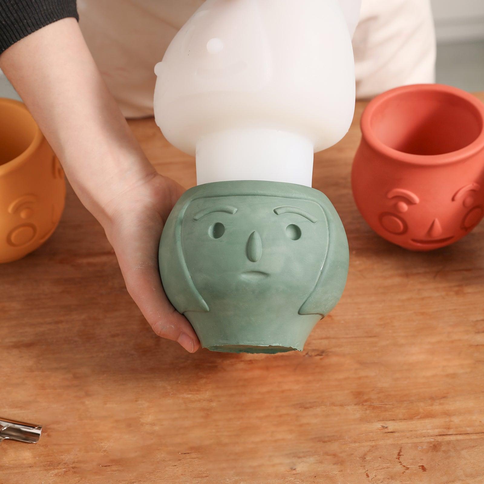 home-decoration-concrete-cement-resin-cure-face-head-garden-flower-succulant-planter-flower-pot-vase-candle-jar-silicone-molds